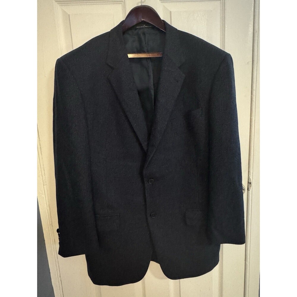 Joseph Abboud Black Label Cashmere Wool Blend Sports Coat Size 46L